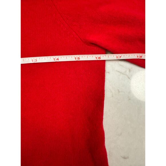 Neiman Marcus 100% Cashmere Turtleneck Sweater • Red • Size M • Luxe Cozy - Picture 10 of 11